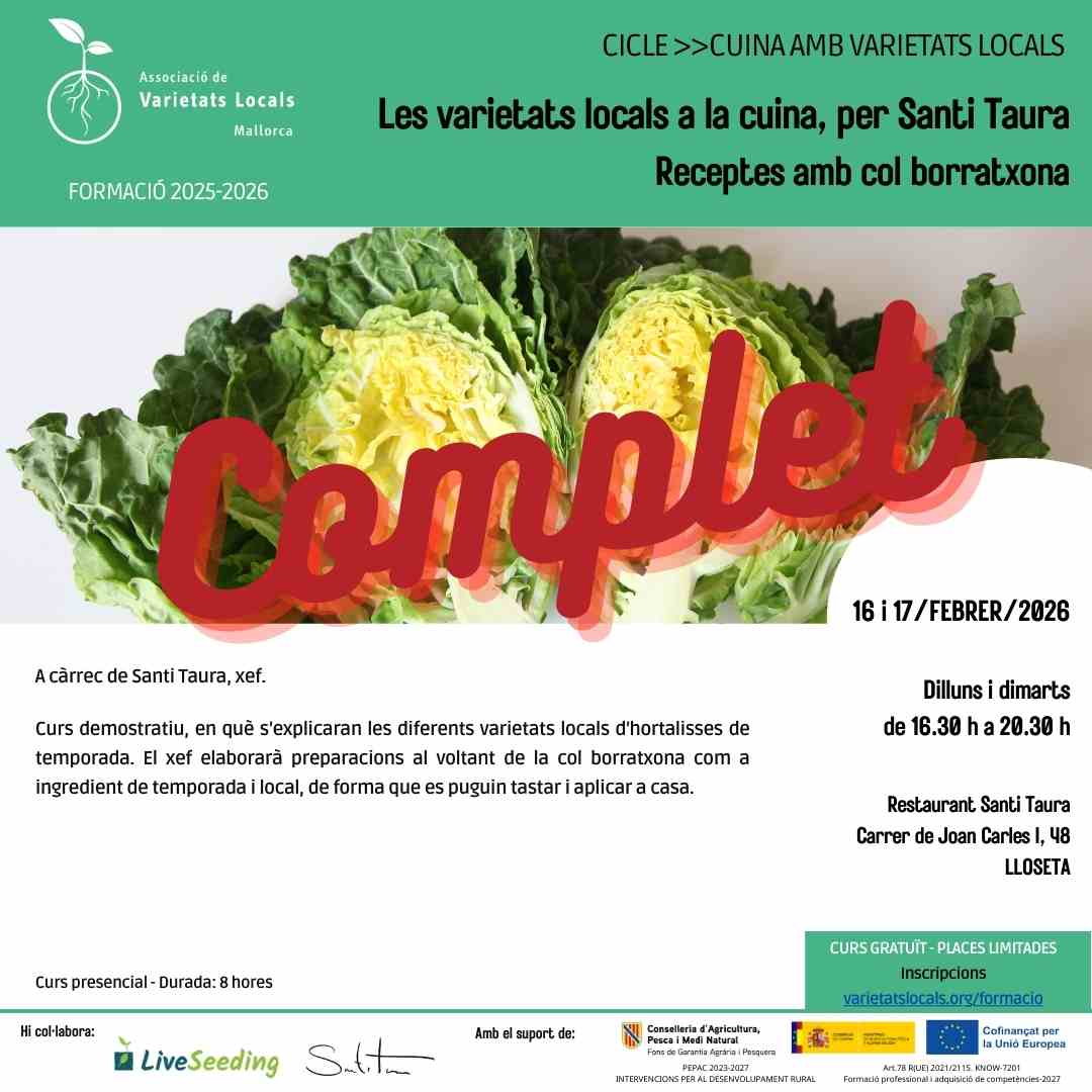 25 cartell curs cuina Taura feb26